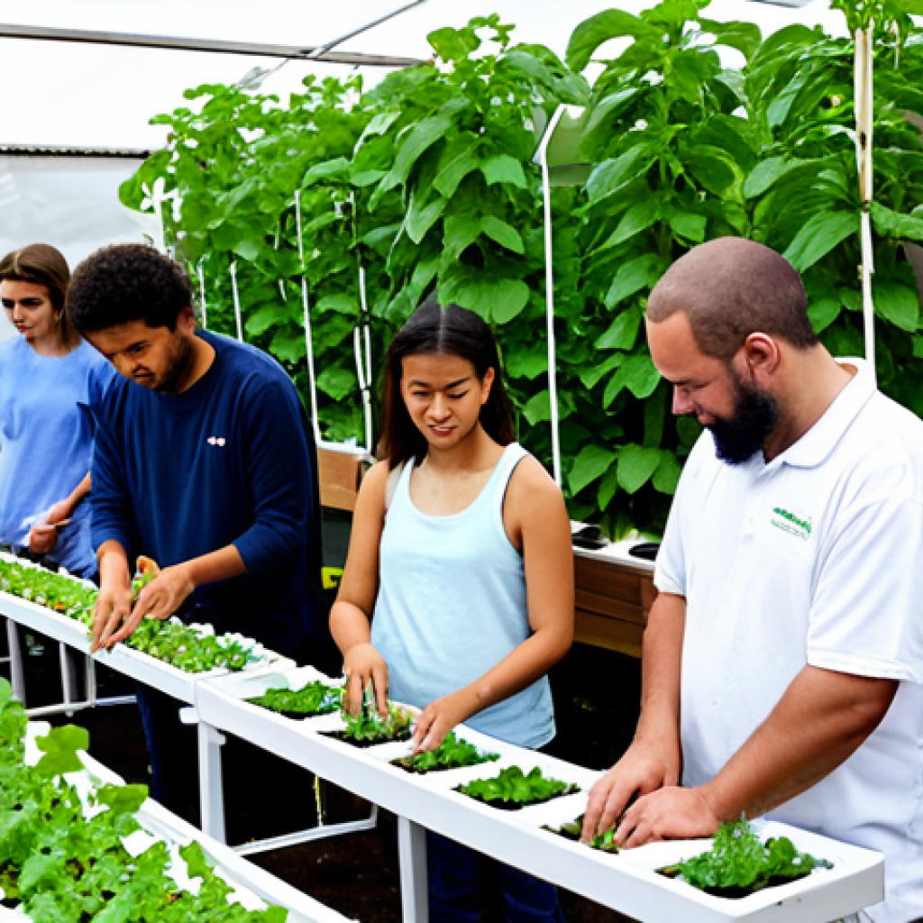 도시농업관리사 자격증 가치와 전망 - Urban Farming Workshop**

"A diverse group of people participating in a hands-on urban farming works...