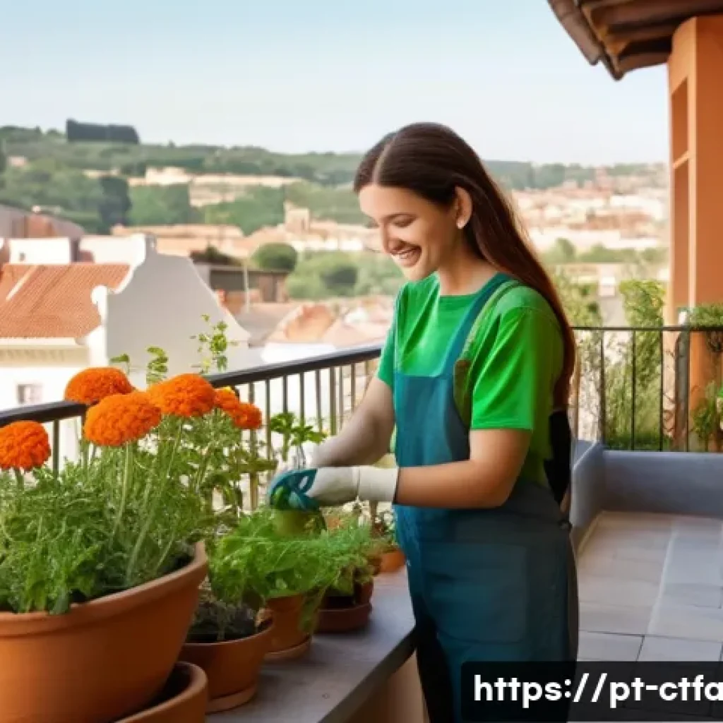 도시농업관리사 필수 이론 요약 - **Prompt 1: Urban Gardener Cultivating a Balcony Oasis**
A serene, sunny shot of a person (adult...